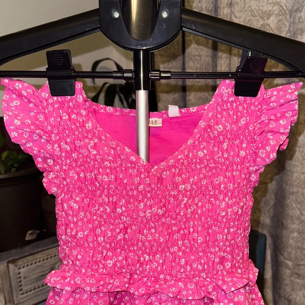 GAP KIDS - Pink Floral Kids Dress - Picture 3 of 5
